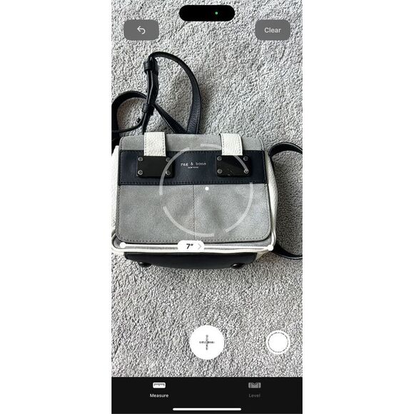 Rag & Bone mini pilot crossbody, $395 gray/white/black - Picture 10 of 10